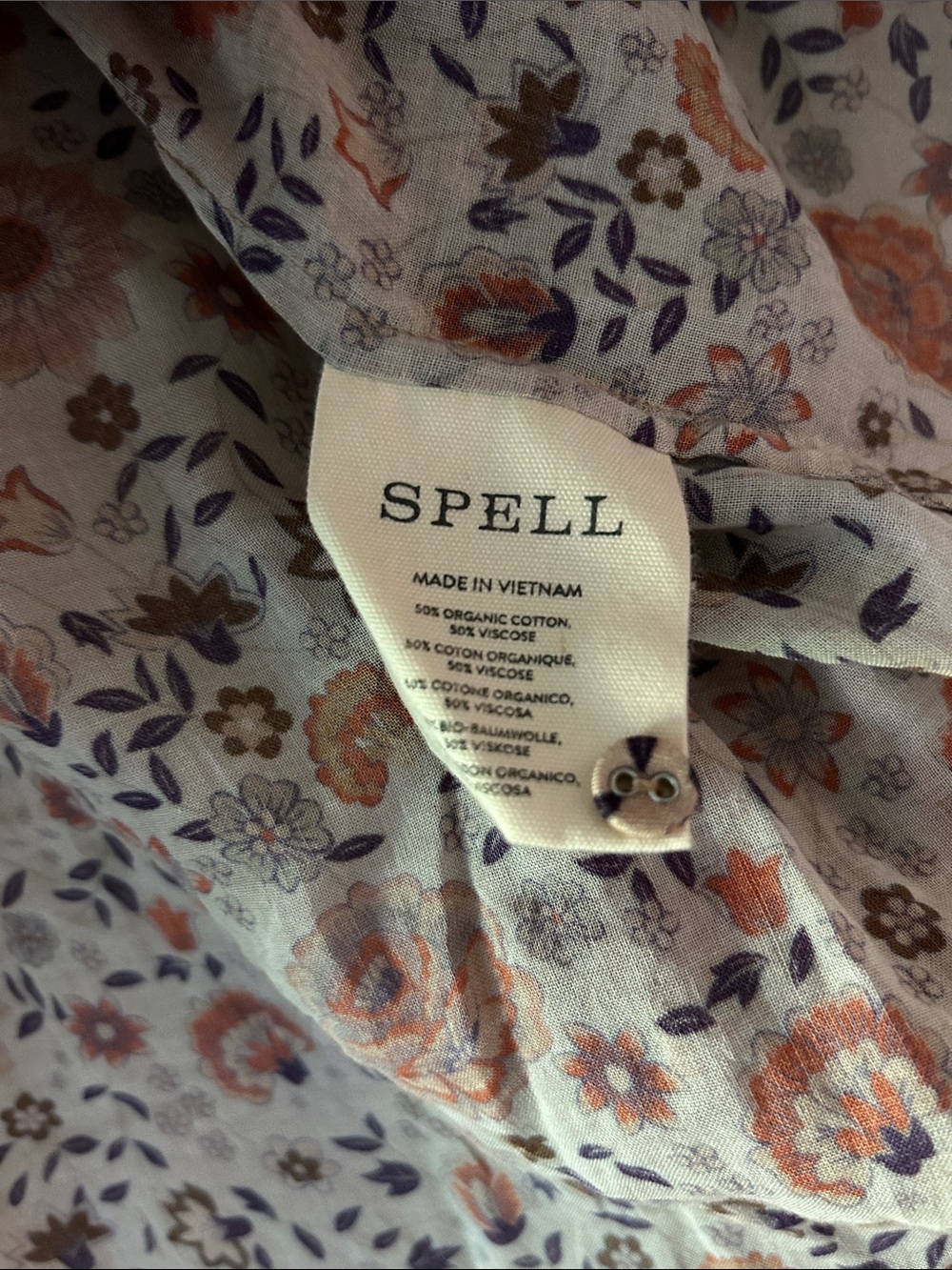 Spell Lady Untamed Floral Peasant Blouse - Picture 6 of 7
